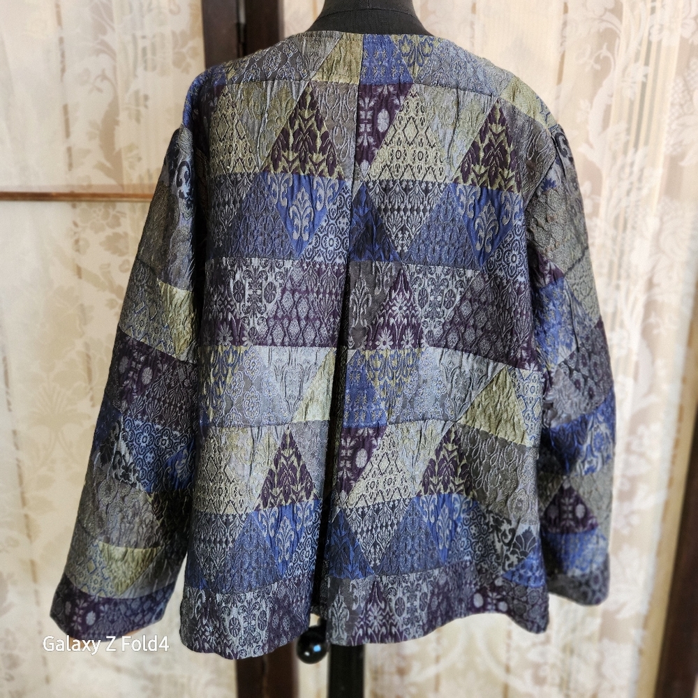 Patchwork Button-Up Jacket Norton Mcnaugton - image 2